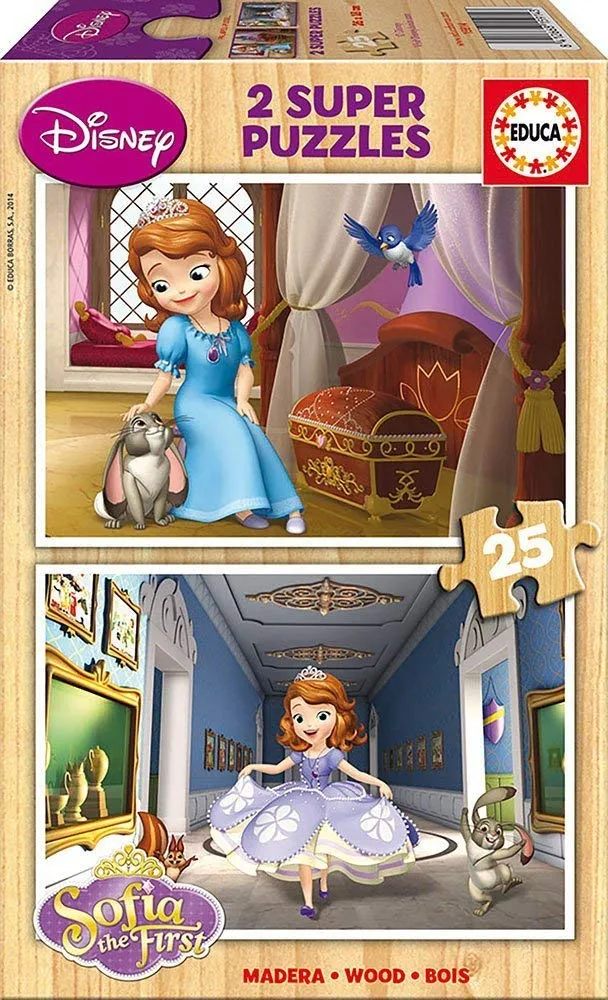 2 Holzpuzzles - Sofia the First