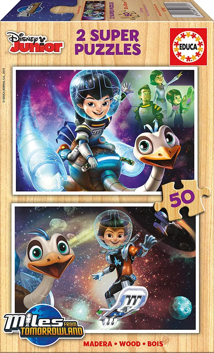 2 Holzpuzzles - Disney Junior