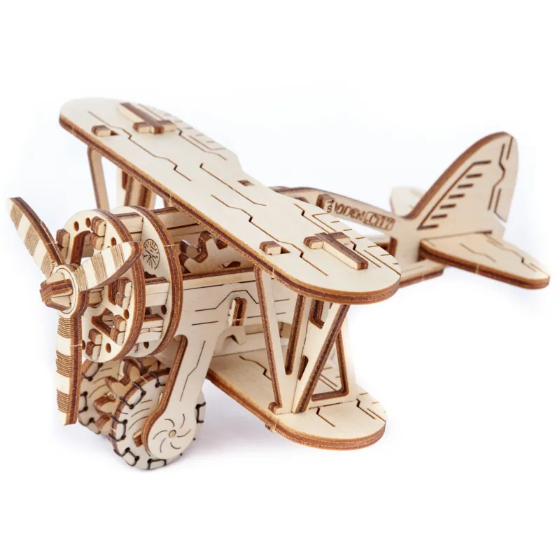 3D Holzpuzzle - Biplane