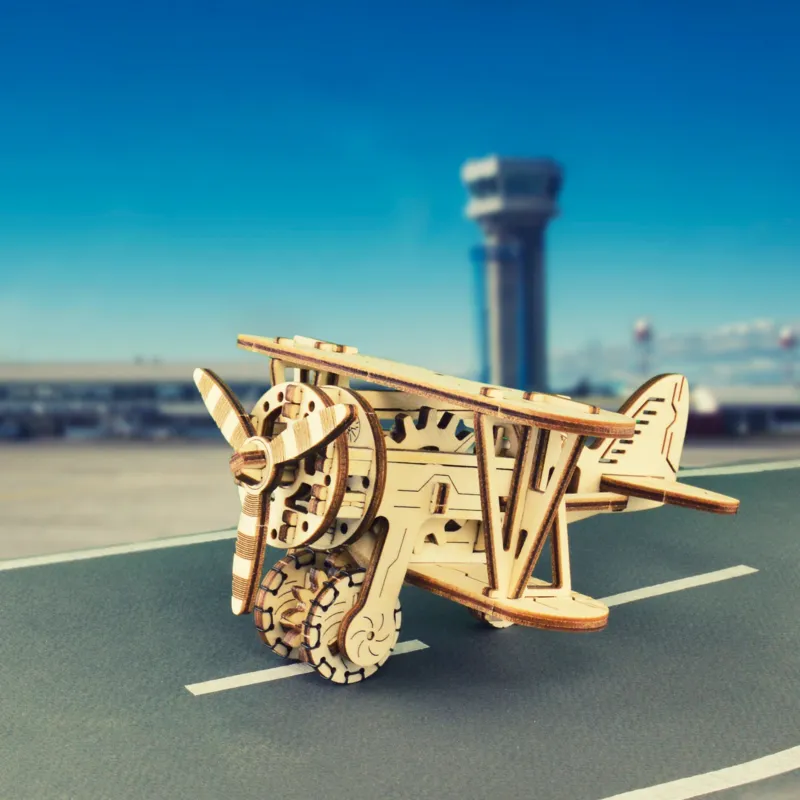 3D Holzpuzzle - Biplane