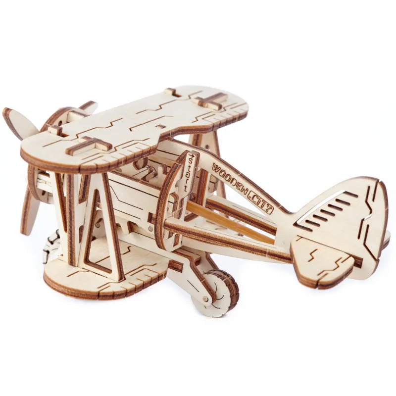 3D Holzpuzzle - Biplane