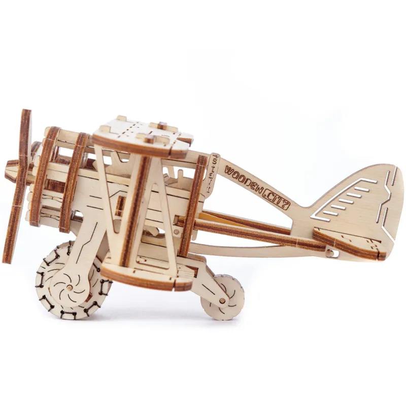 3D Holzpuzzle - Biplane