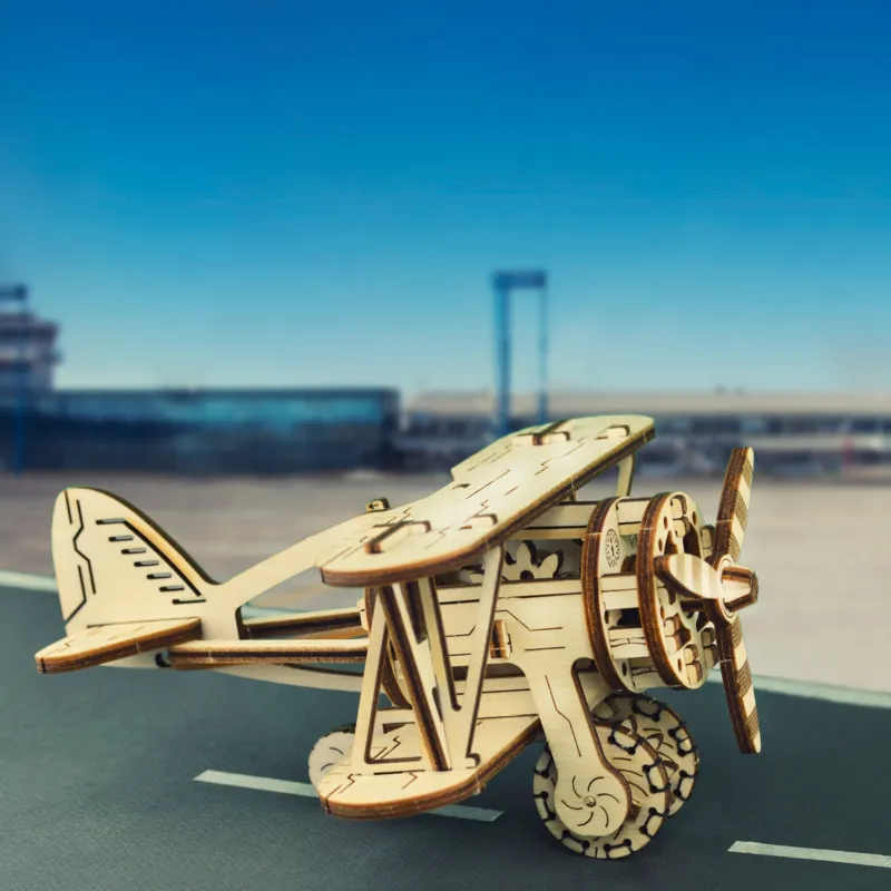 3D Holzpuzzle - Biplane