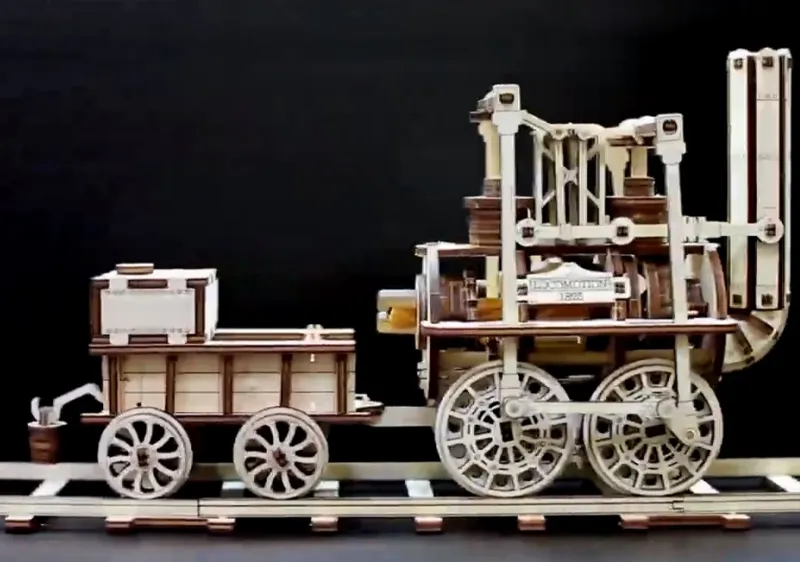 3D Holzpuzzle - Locomotion
