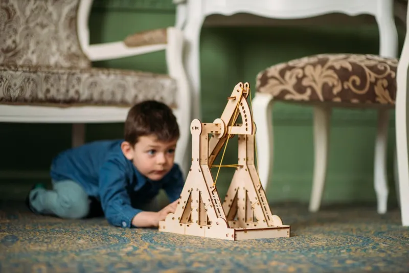 3D Holzpuzzle - Trebuchet