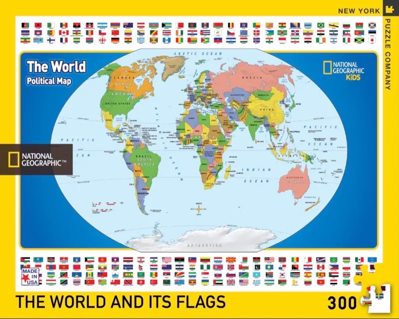 XXL Teile - National Geographic - The World Kids Map