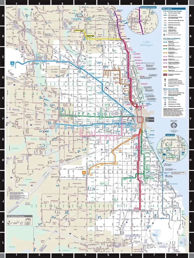 XXL Teile - Chicago Transit Map