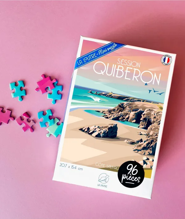 Minipuzzle 96 Teile - Session QUIBERON - Côte Sauvage
