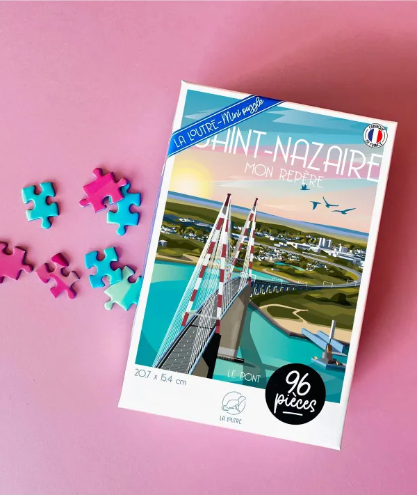 Minipuzzle 96 Teile - SAINT-NAZAIRE Mon Repère  - Le Pont