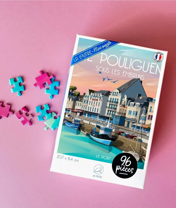 Minipuzzle 96 Teile - Le POULIGUEN Sous les Embruns - Le Port