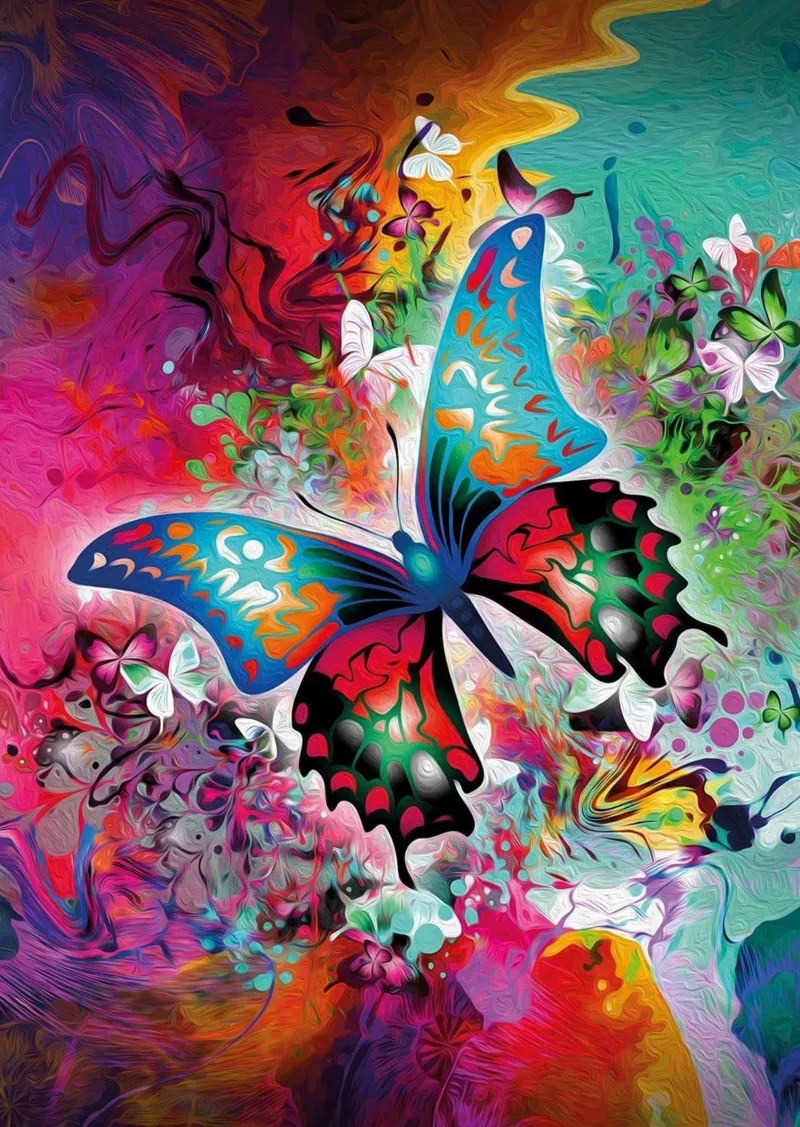 Mini Puzzle - Fantastic Butterfly