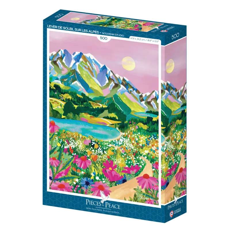 Sonnenaufgang über den Alpen