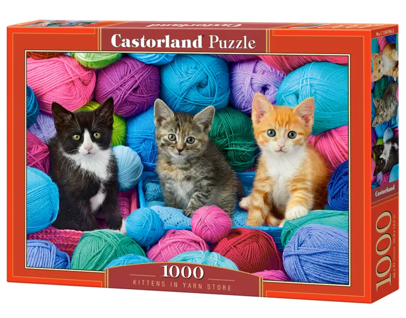 Kittens in a Yarn Store