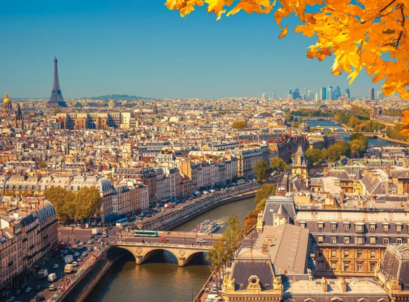 Paris aus der Vogelperspektive