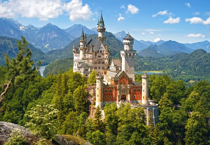 Blick auf das Schloss Neuschwanstein
