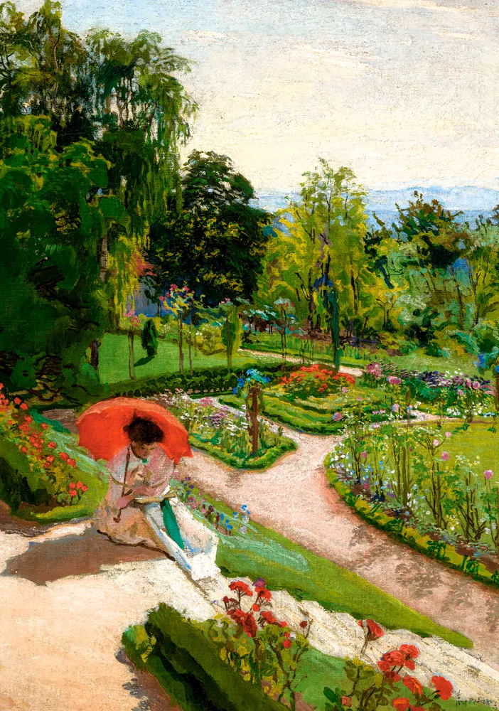 Art Collection - Roter Regenschirm, Józef Mehoffer