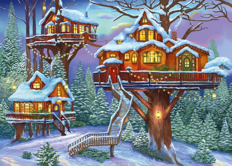 Winter-Baumhaus