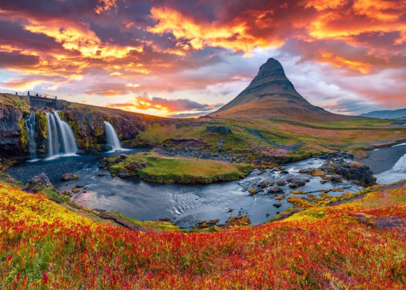 Kirkjufellsfoss-Wasserfall - Island