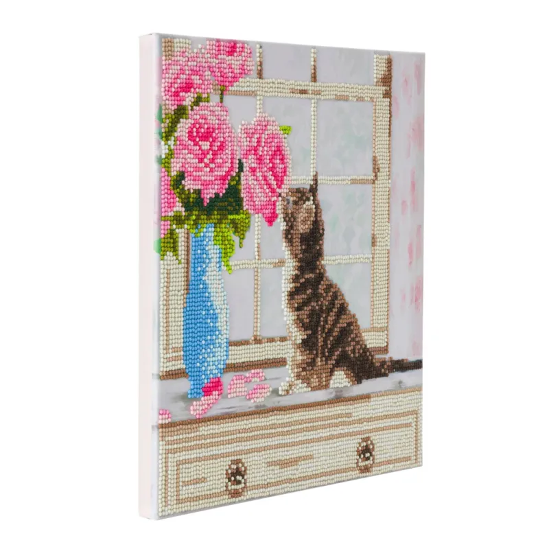 Crystal Art - Diamant-Stickerei-Kit - Kätzchen