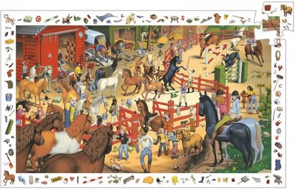 Suchpuzzle + Poster - Antoine Ronzon: Reitkunst