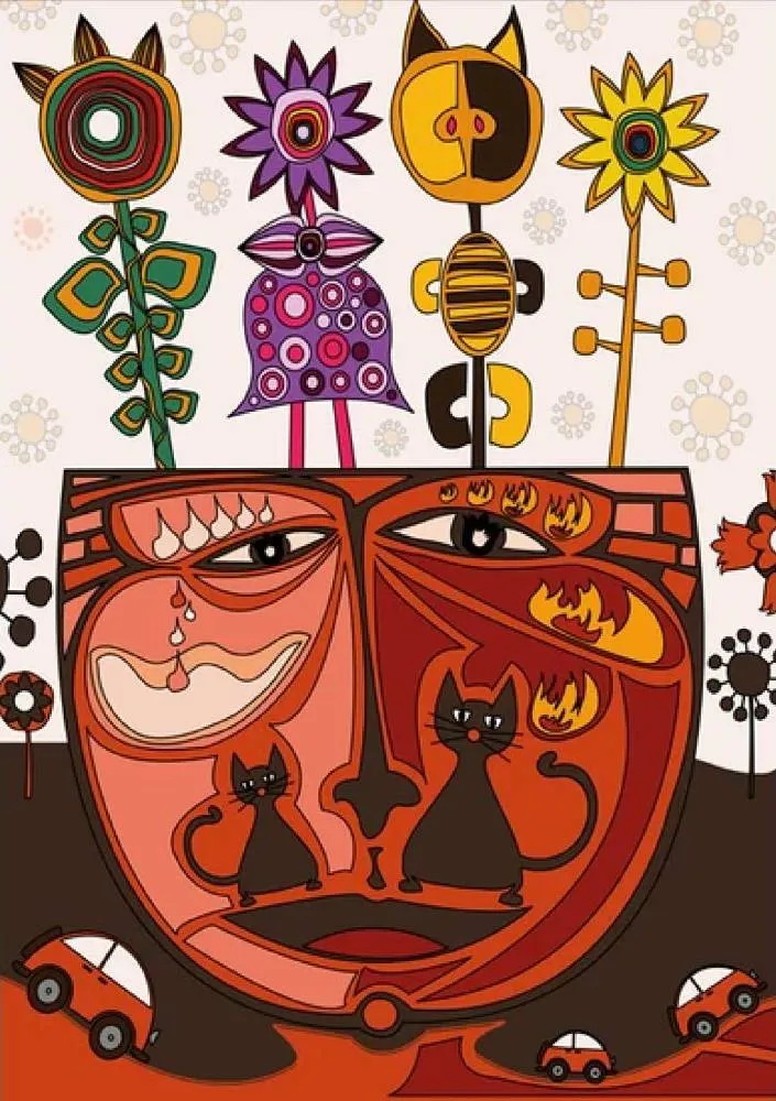 Surrealist Cat