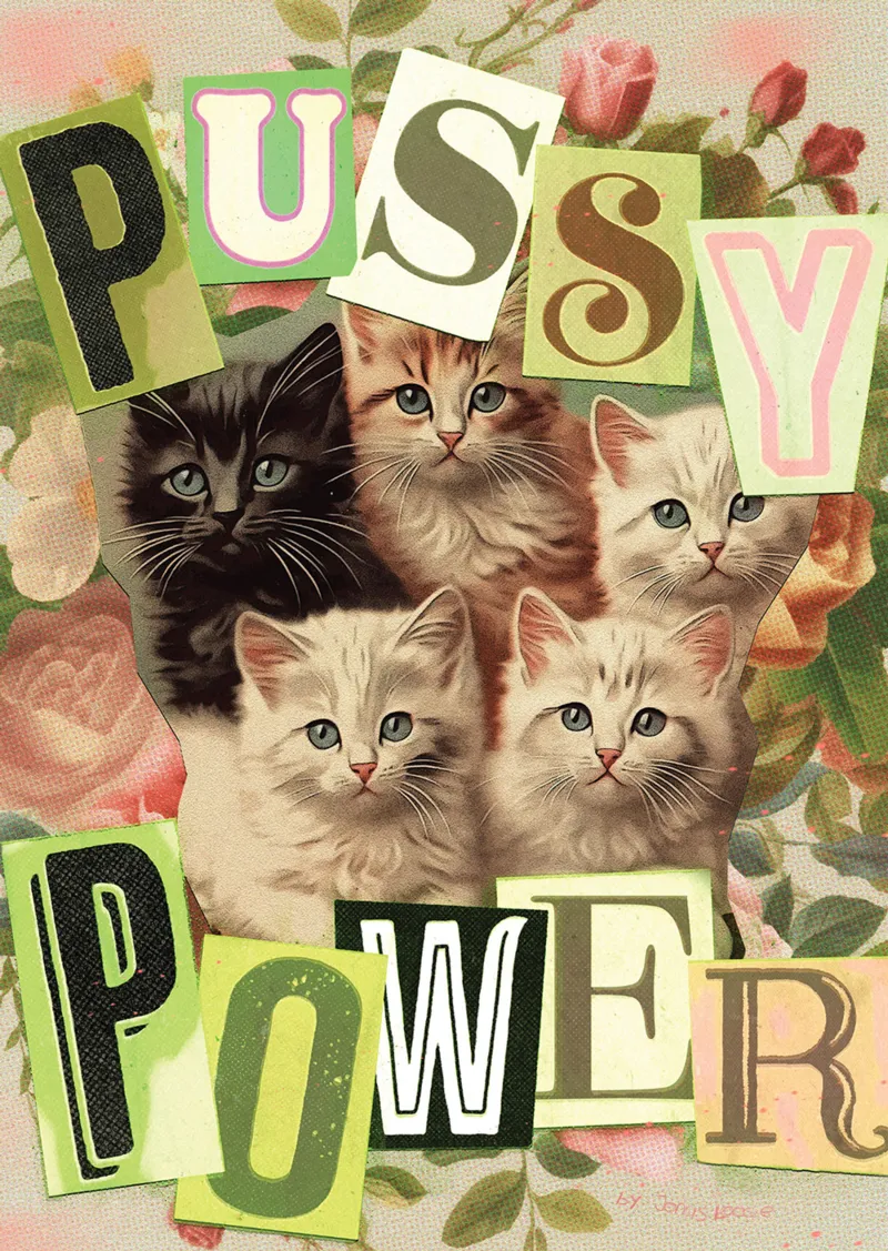 Minipuzzle 99 Teile - Pussy Power