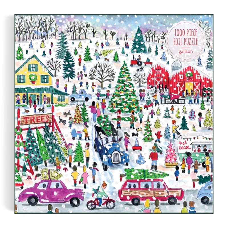 Weihnachtsbaumfarm – 1000-teiliges Folienpuzzle