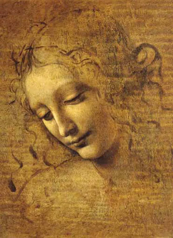 Leonardo da Vinci: Kopf einer jungen Frau