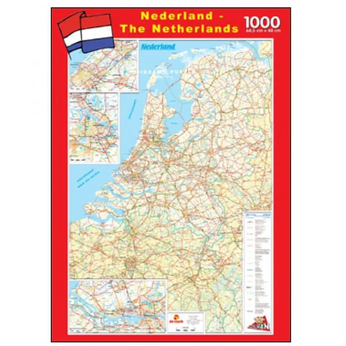 Karte der Niederlande