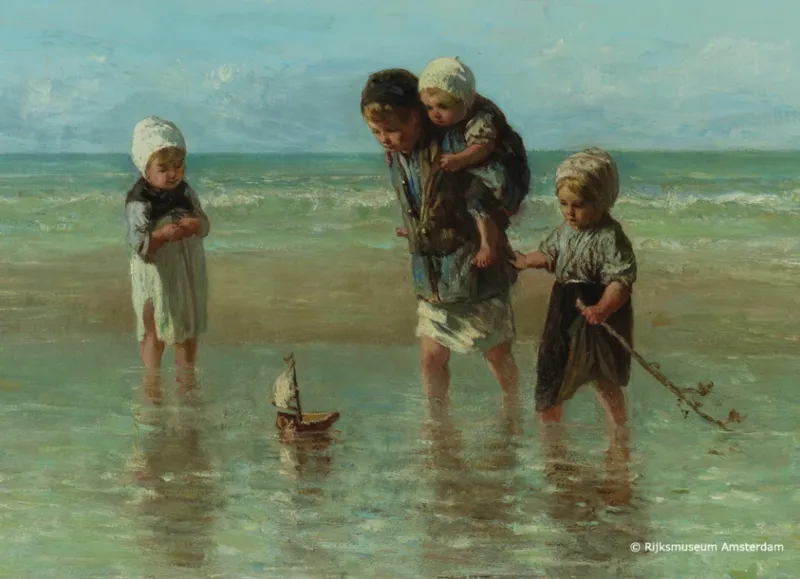 Kollektion Rijksmuseum Amsterdam - J. Israels: Kinder am Meer