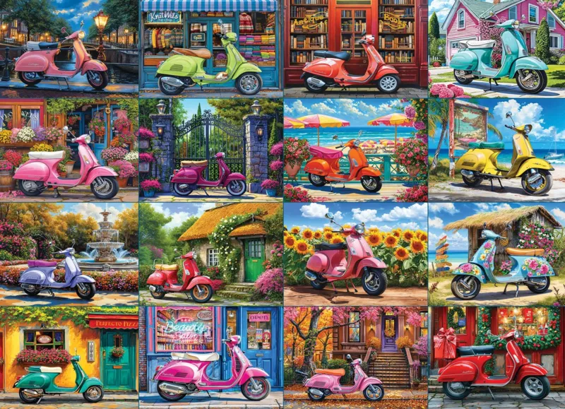 16 Scooters by Chris Bigelow