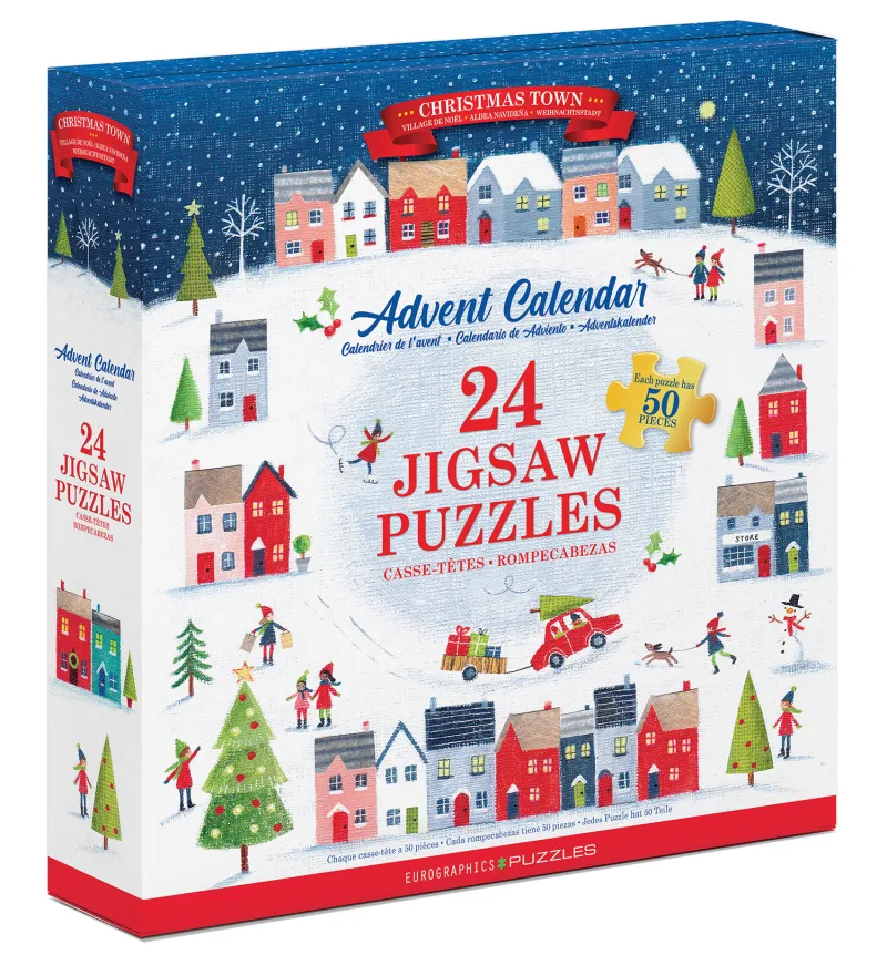 Adventskalender - Weihnachtsstadt - 24 Puzzles
