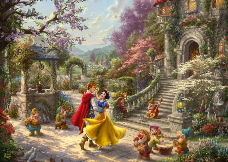 Thomas Kinkade, Disney, Schneewittchen - Tanz mit dem Prinzen