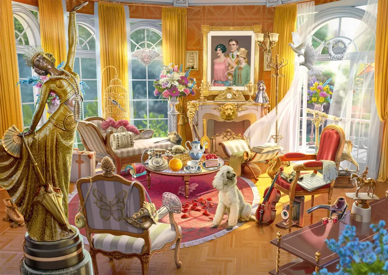Salon des Orchideenanwesens