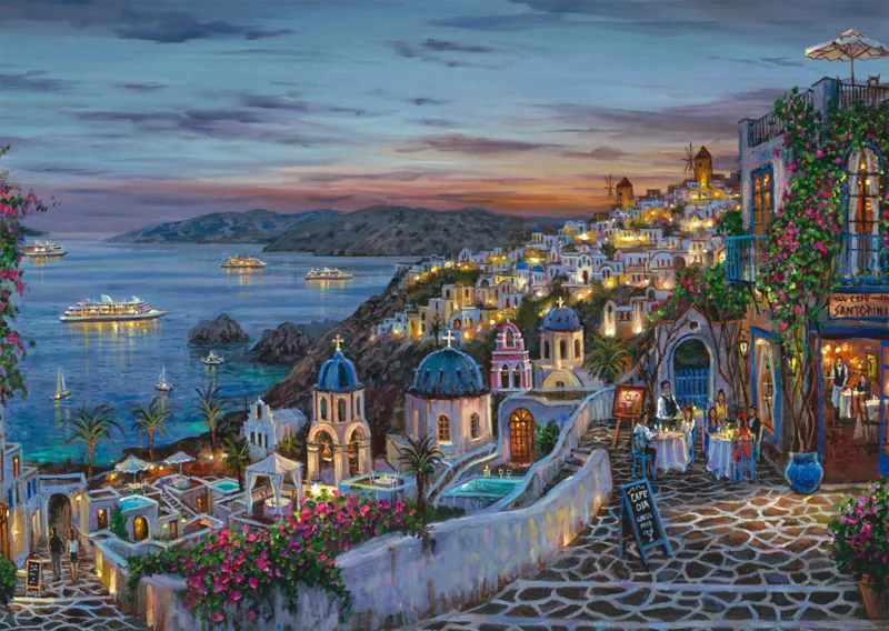 Coucher de soleil à Santorin