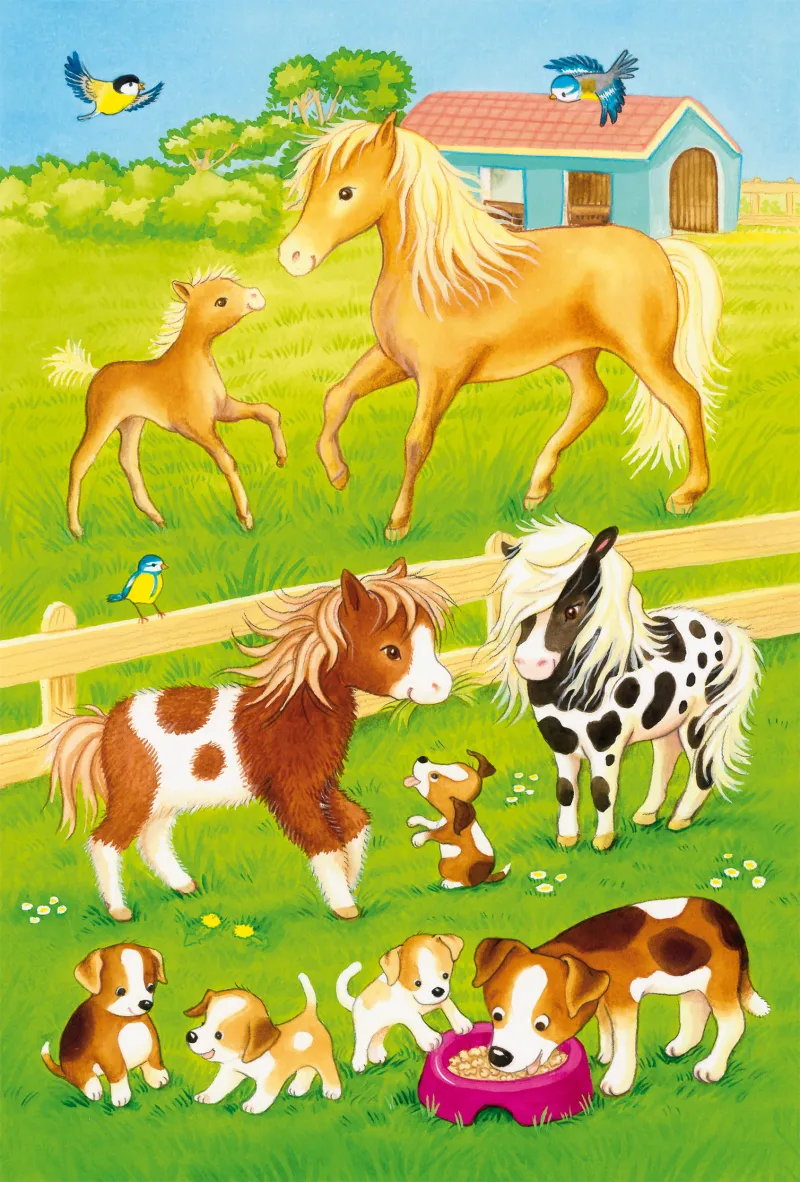 3 Puzzles - Niedliche Haustiere