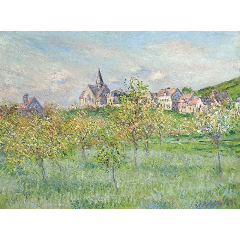 Handgeschnittenes Holzpuzzle - Claude Monet - Spring In Giverny