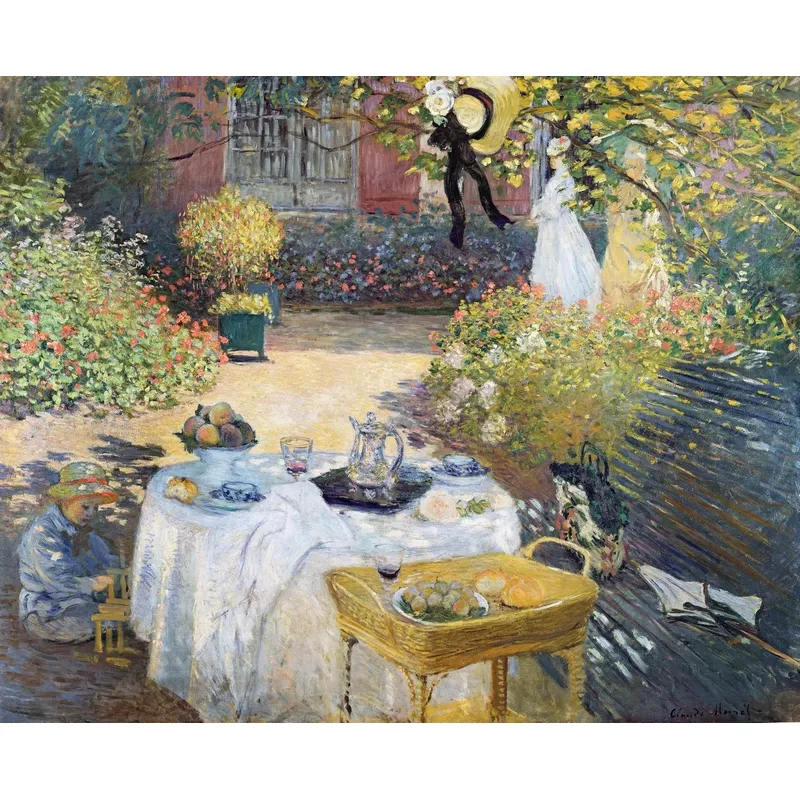 Handgeschnittenes Holzpuzzle - Claude Monet - The Lunch