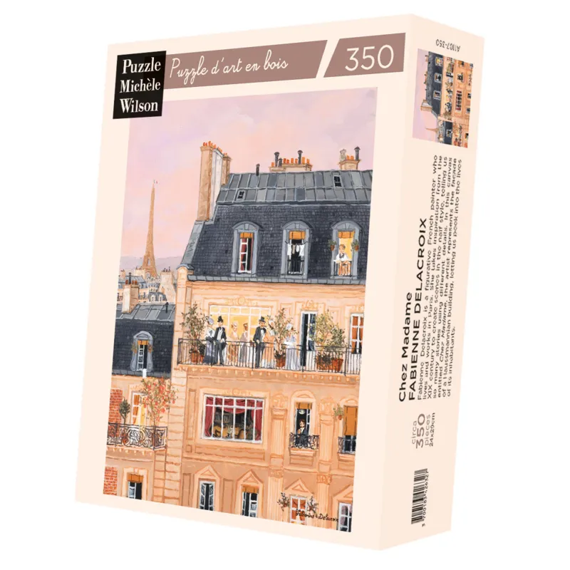 Handgeschnittenes Holzpuzzle - Chez Madame, Fabienne Delacroix