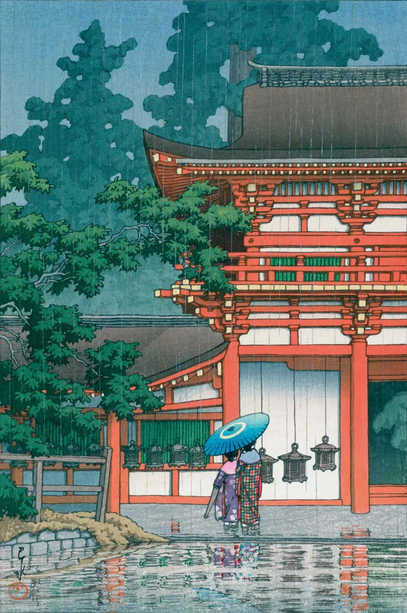 Handgeschnittenes Holzpuzzle - Kasuga Taisha Shrine
