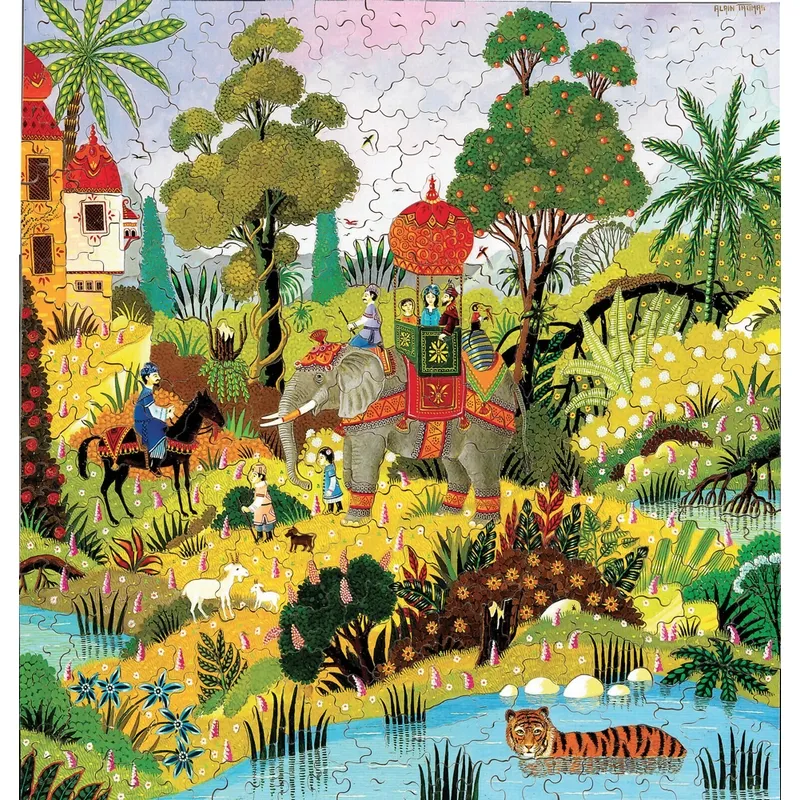 Handgeschnittenes Holzpuzzle - Alain Thomas