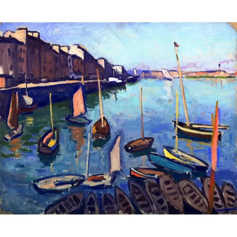 Handgeschnittenes Holzpuzzle - Albert Marquet