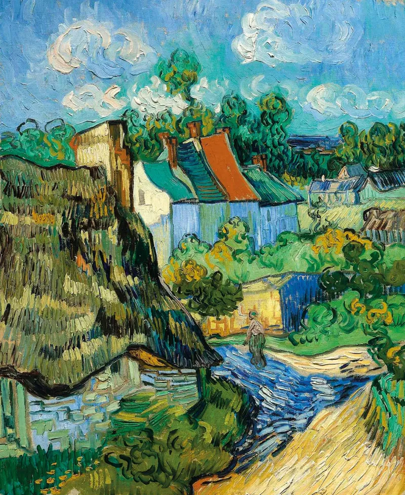 Handgeschnittenes Holzpuzzle - Auvers-Sur-Oise, Vincent Van Gogh