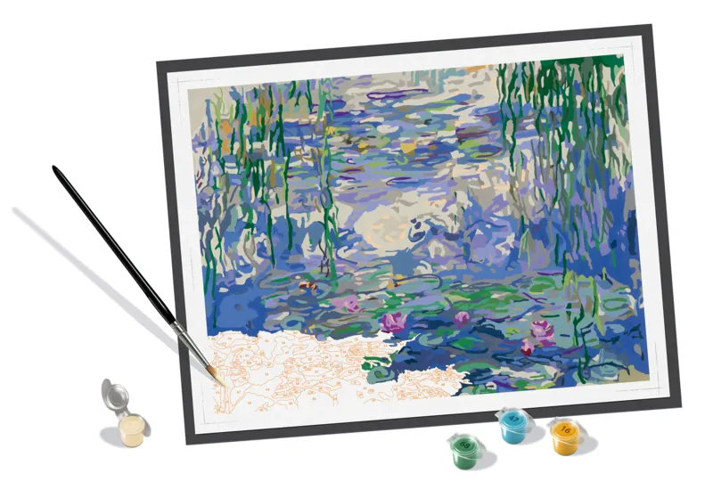 Malen nach Zahlen - CréArt - Monet - Seerosen