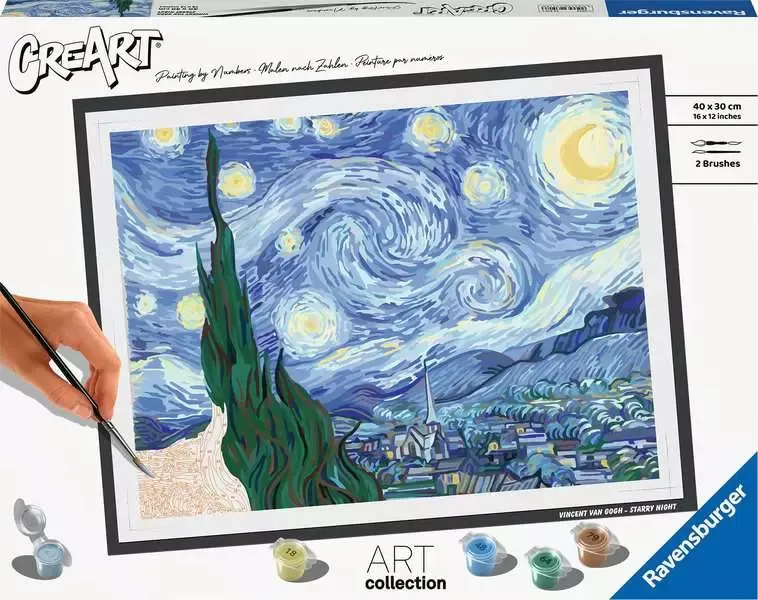 Malen nach Zahlen - CréArt - van Gogh - Sternennacht