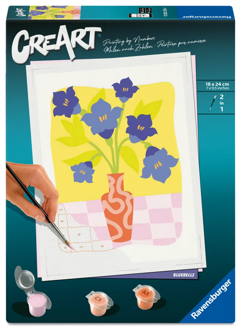 Malen nach Zahlen - CréArt - Blauglöckchen