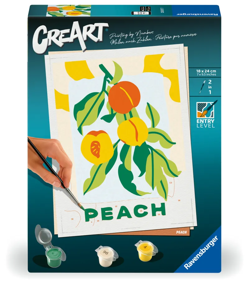 Malen nach Zahlen - CreArt - Pfirsiche