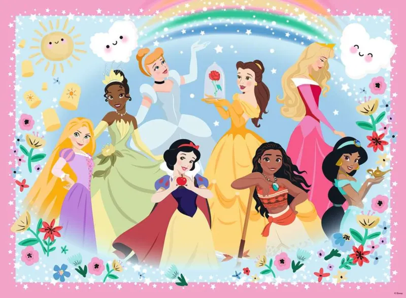 XXL Teile - Disney Princess - Glitter Puzzle