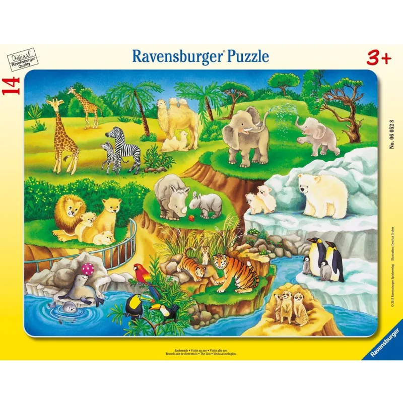 Rahmenpuzzle - Zoobesuch