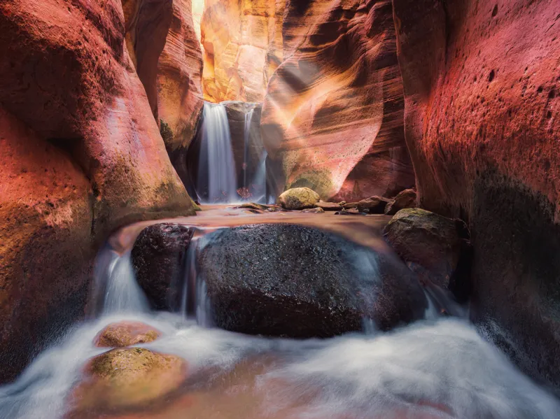 Der Wasserfall im Red Canyon